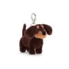 Jellycat Otto Sausage Dog Bag Charm -Jellycat JellycatOttoSausageDogBagCharm