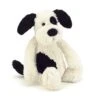 JELLYCAT Bashful Black & Cream Puppy Original (Medium) -Jellycat bashful black cream puppy medium jellycat jellycat lil tulips 15034884817014