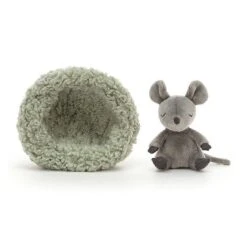 JELLYCAT Hibernating Mouse -Jellycat hibernating mouse jellycat jellycat lil tulips 29195199086710