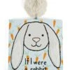 JELLYCAT If I Were A Rabbit Board Book -Jellycat if i were a rabbit board book jellycat jellycat lil tulips 21317514446