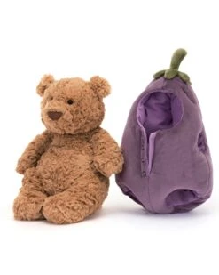 JELLYCAT Bartholomew Bear Eggplant 11 JELLYCAT Bartholomew Bear Eggplant -Jellycat little jellycat bartholomew bear eggplant 49169705074980