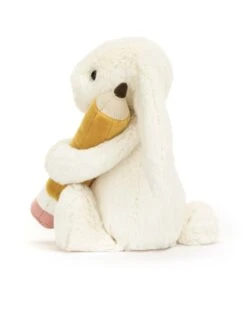 JELLYCAT Bashful Bunny With Pencil -Jellycat little jellycat bashful bunny with pencil 49169701372196