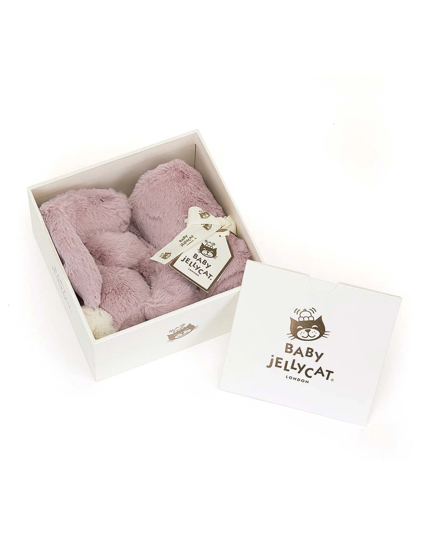 JELLYCAT Bashful Luxe Bunny Rosa Soother 4 JELLYCAT Bashful Luxe Bunny Rosa Soother - Image 2