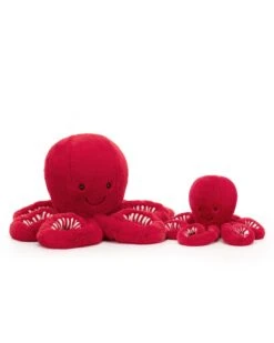 JELLYCAT Cranberry Octopus Large -Jellycat little jellycat cranberry octopus large 50191192654116