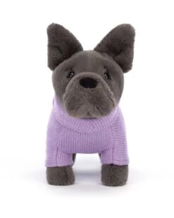JELLYCAT Sweater French Bulldog Purple -Jellycat little jellycat sweater french bulldog purple 41780769128740