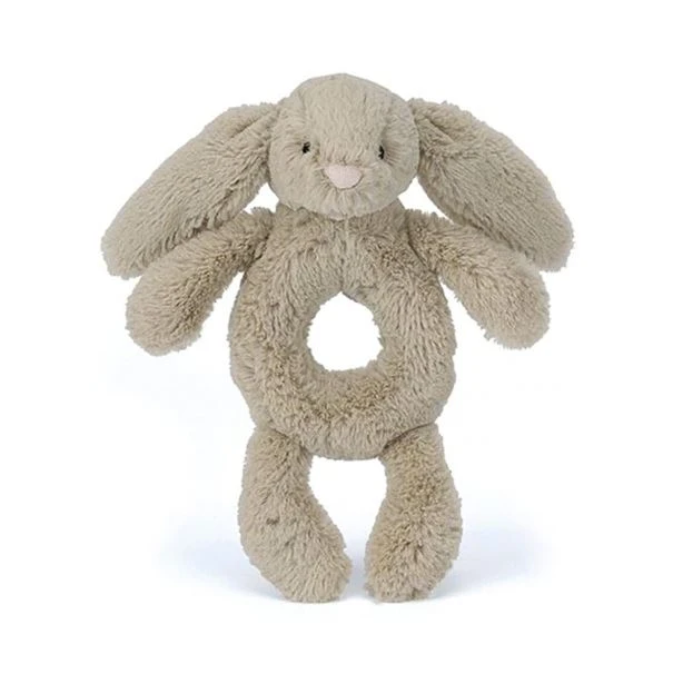 Jellycat - Beige Bunny Ring Rattle 3 Jellycat - Beige Bunny Ring Rattle